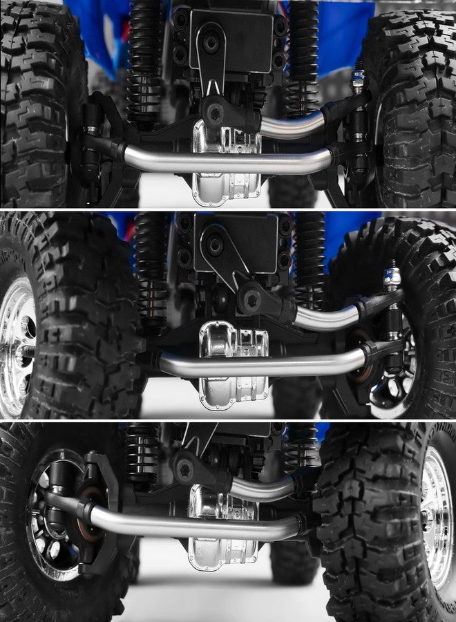 QUE-T Aluminium Servo Mount with Steering Tie Rods Linkage for 1:18 TRX TRX4-M TRX4M RC Crawler Car - Image 5